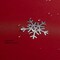 Decorative Christmas Tablecloth, Wrinkle and Water Resistant Holiday Table Cloth for Square and Rectangle Tables, Polyester Fabric Red Table Cover 60 x 102 Inch, Gradient Solid Snowflake